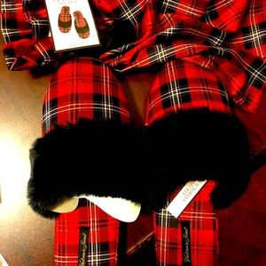 Victoria’s Secret Christmas Slippers Plaid
